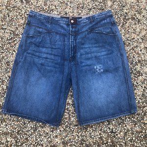 Marithe Francois Girbaud Vintage Denim Shorts Baggy Loose Hip Hop 90s Men's 44